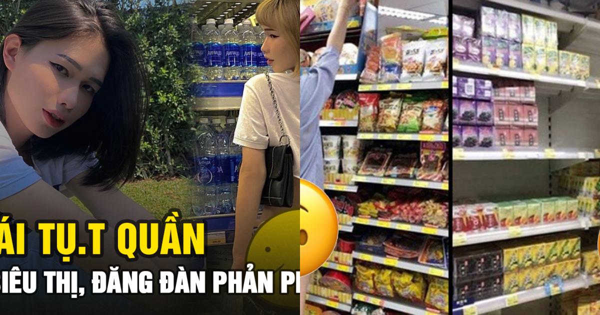 Cô gái tụ t quần khoe trọn vòng 3 trong siêu thị bị dân mạng chỉ trích