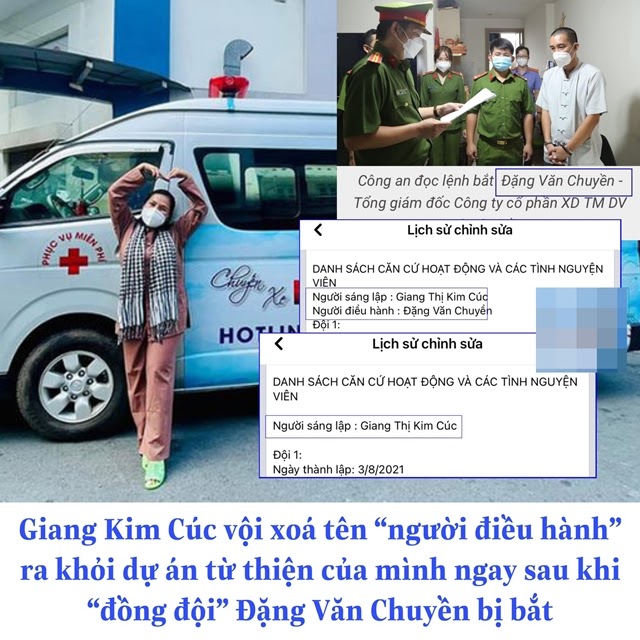 Giang Kim Cúc có động thái phũ phàng sau khi đồng đội bị công an bắt - Hình 2