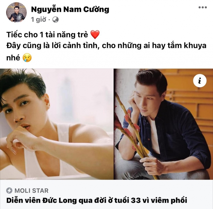 Diễn viên trẻ Đức Long qua đời, Việt Hương tiết lộ tính cách lúc còn sống - Hình 4