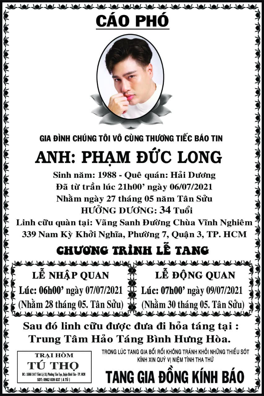 Diễn viên trẻ Đức Long qua đời, Việt Hương tiết lộ tính cách lúc còn sống - Hình 2