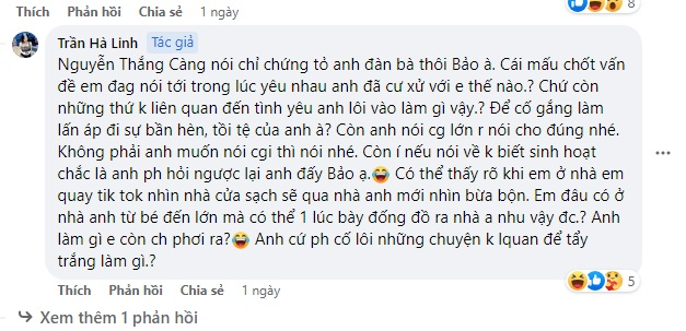 Hotgirl Hà Linh mỉa mai bạn trai cũ tính đàn bà, dọa sẽ khui hết bí mật sau ồn ào 6 clip nhạy cảm - Hình 4