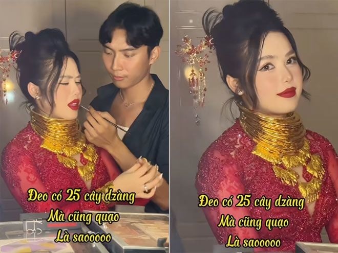 Long An bride is disgusted because she received a wedding gift of 25 gold bars and 16 red books, and anyone who hears the reason will be surprised - Photo 3