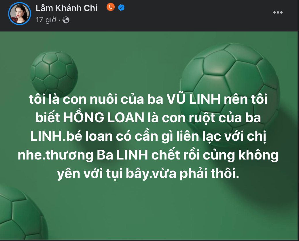 Lâm Khánh Chi nói Hồng Loan là con ruột NS Vũ Linh, nhắn gửi Hồng Phượng: Vừa phải thôi - Hình 5