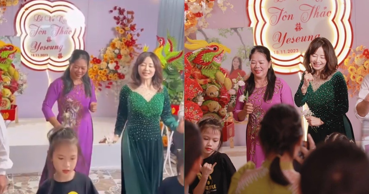 Mẹ chồng Hàn Quốc diện áo dài, nhảy cực sung trong đám cưới nhà gái ở Việt Nam - Hình 10