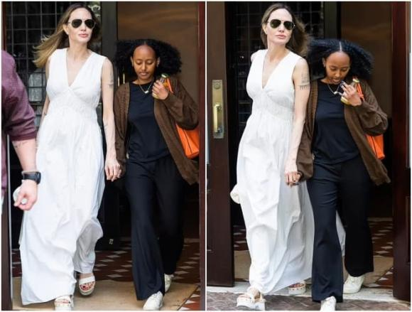 Angelina Jolie's adopted daughter accompanied her mother down the street, revealing scary details that caused a stir? - Figure 1