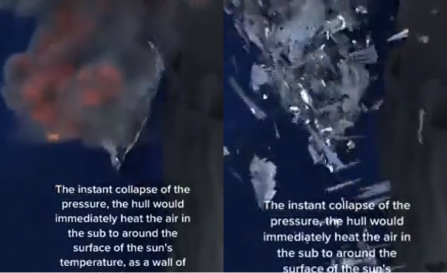 Tàu lặn Titan nổ tung, 5 hành khách đã qua đời, video cận cảnh vụ nổ khiến người xem bàng hoàng? - Hình 4