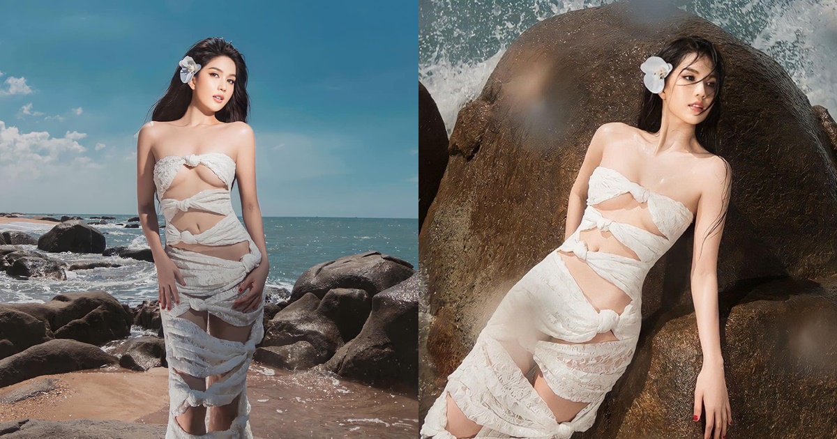 Ngọc Trinh đỏ mặt phơi hình thể với váy cắt xẻ lồ lộ, bí mật đằng sau gây chấn động? - Hình 10
