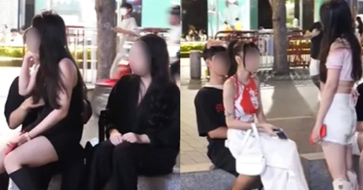 Nhiều hotgirl thiếu vải liều mình ngồi lên đùi bạn trai người khác trên phố đi bộ: Chuyện gì đây? - Hình 9