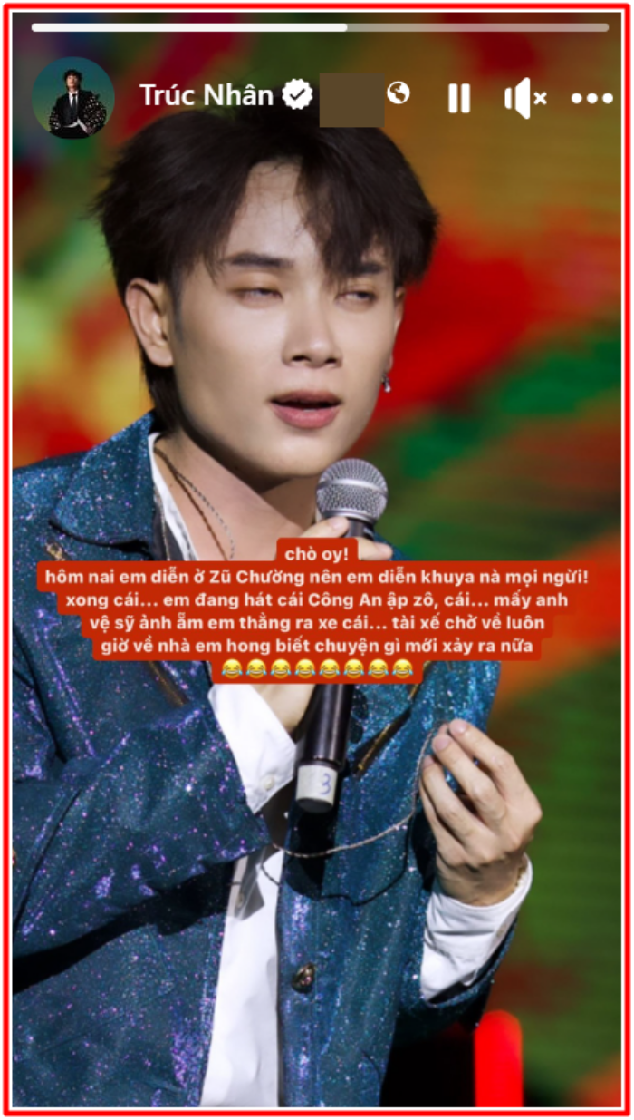 Trúc Nhân bị công an ập vào đêm diễn, Hòa Minzy trách móc đàn anh - Hình 1