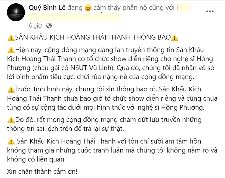 Quý Bình bức xúc chuyện cháu Vũ Linh, Hồng Phượng cay cú: Cậu còn sống không ai dám tệ bạc với tôi - Hình 2