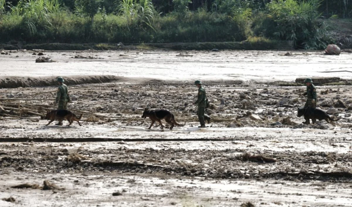 Flash flood in Nu village: Rescue forces stop searching, 7 people still missing - Photo 1