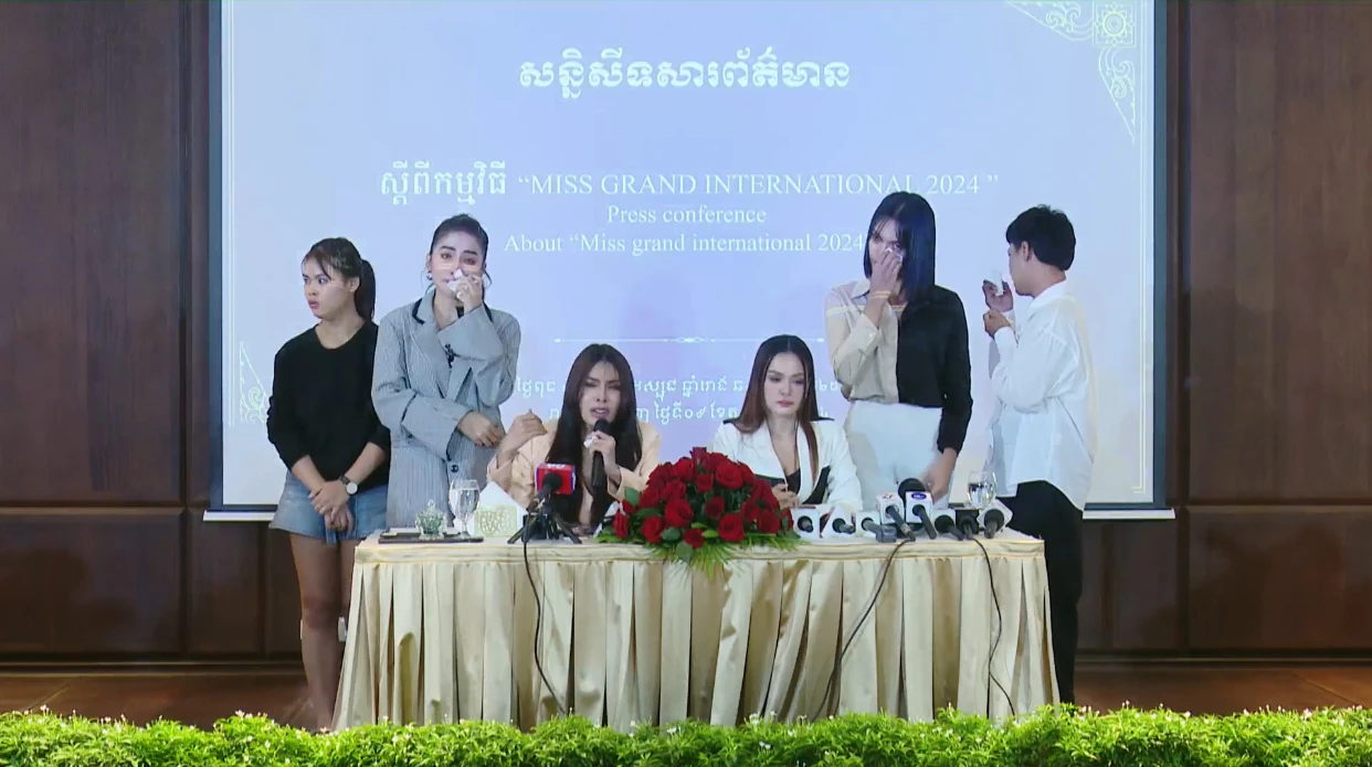 Miss Grand Cambodia held a press conference, livestreamed 3 hours to accuse Mr. Nawat - Photo 3
