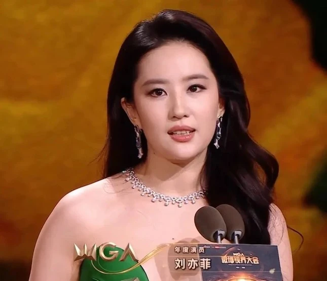 Liu Yifei received ridicule despite winning a high award, her real beauty was criticized for being too harsh. - Photo 1