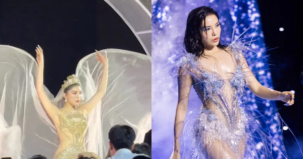 Ky Duyen continuously disappoints, bad catwalk, lost at the Miss Universe post-competition market - Photo 6