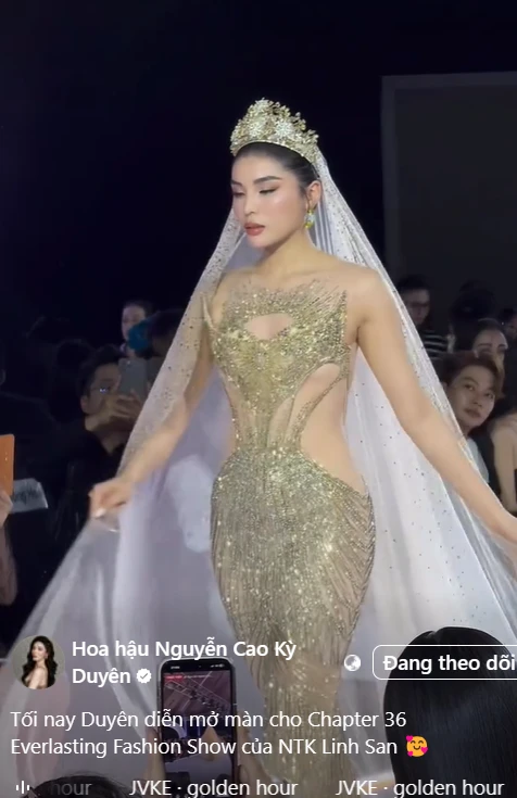 Ky Duyen continuously disappoints, bad catwalk, lost at the Miss Universe post-competition market - Photo 3