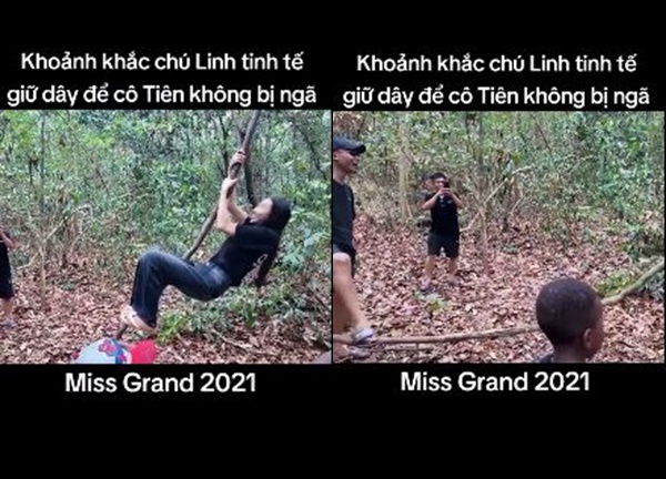 Thùy Tiên vừa được Quang Linh Vlogs chăm sóc đã bị chơi xỏ, CĐM cười ngất - Hình 7