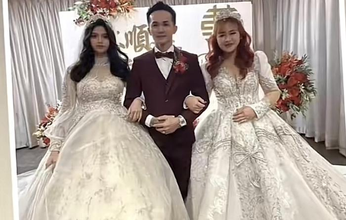 The guy married 2 wives at the same time: Lovers of 10 years, who hit love thunder - Photo 4