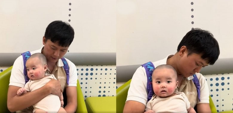 Quách Ngọc Tuyên chạy chữa cho con trai 5 tháng tuổi, mắc bệnh lạ mãi không khỏi - Hình 1