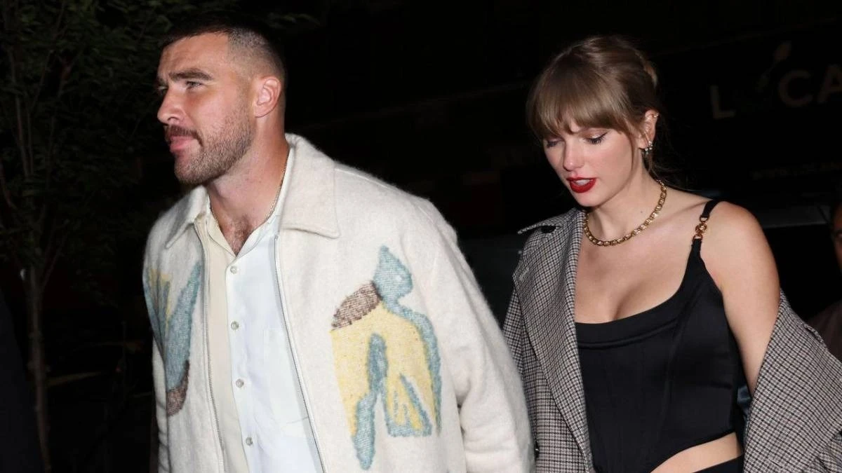 Taylor Swift and her boyfriend stick like sam after the show, falling in love in front of fans - Photo 6