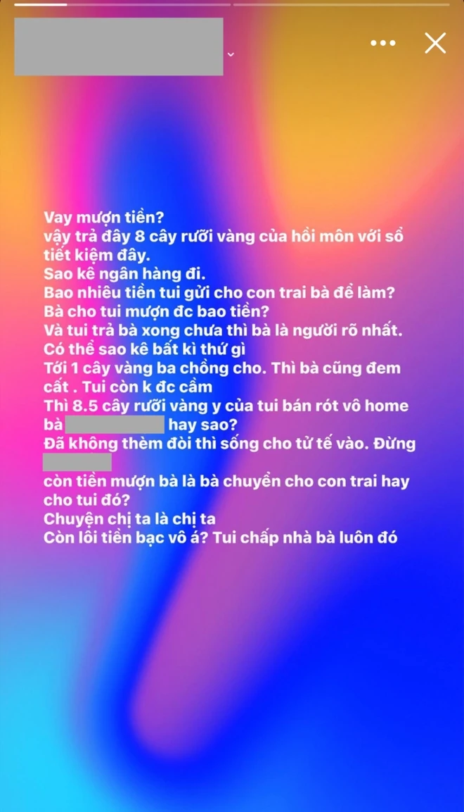 Chính thất vụ Nam Thư giật chồng tố mẹ ăn chặn 8,5 cây vàng, hốt trọn t.iền cưới - Hình 4