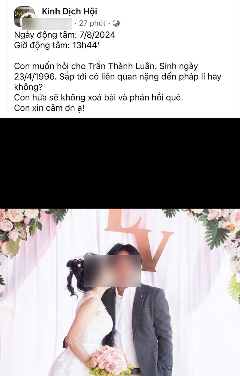 Chính thất vụ Nam Thư mang ảnh cưới lên kinh dịch hội, lộ quẻ tarot tâm linh - Hình 3