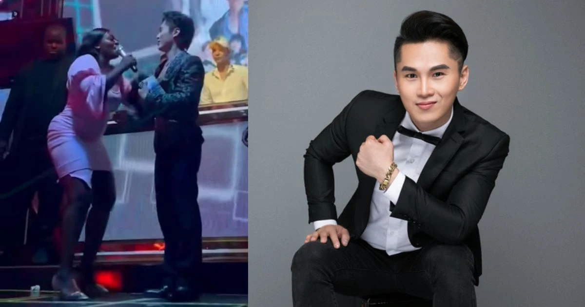Du Thien went to Angola to perform and was thrown on stage by an African girl to ask for delicateness - Photo 7