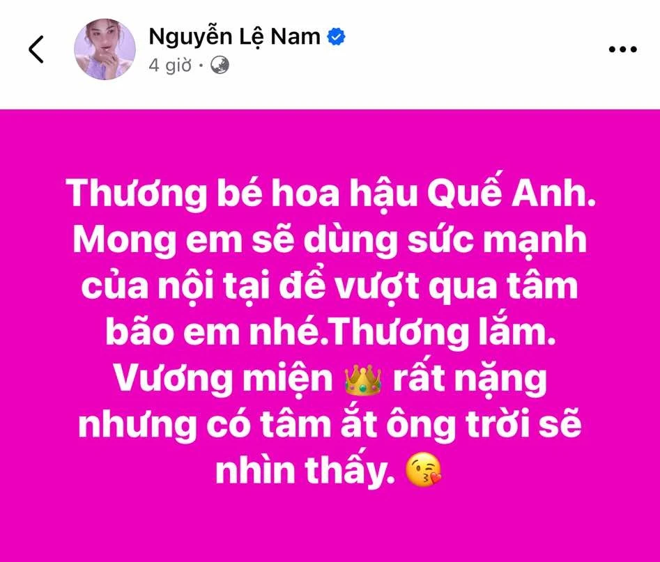 Nam Ems sister posted a letter to HH Que Anh at midnight, revealing her true self - Photo 2