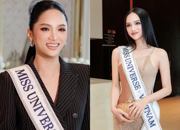 Huong Giang invests in huge accessories at Miss Universe, overwhelming competitors - Photo 1
