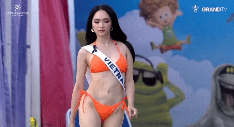 Miss Universe: Hương Giang kể sự cố thót tim khi thi Bikini, tự chấm 5 điểm - Hình 2