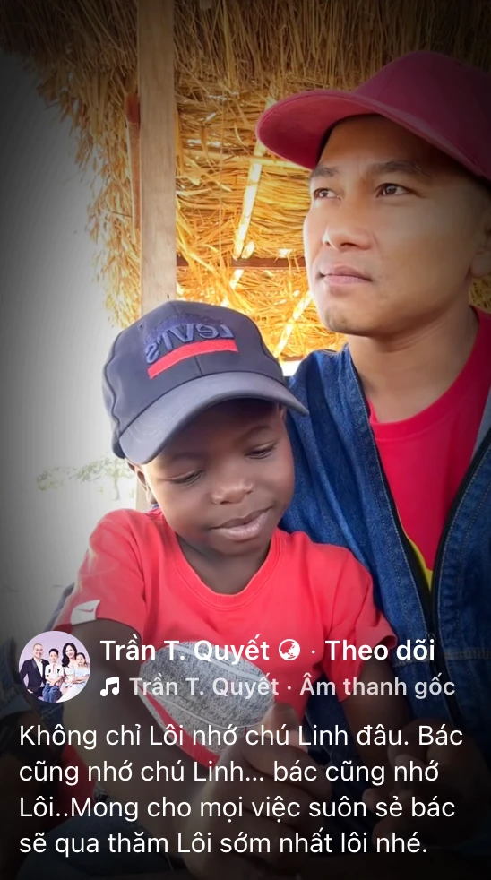 Loi Con from Africa sends birthday wishes, and leaves Quang Linh with four shocking words! - Photo 2