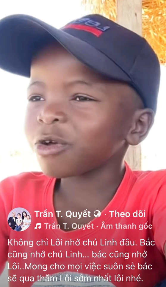 Loi Con from Africa sends birthday wishes, and leaves Quang Linh with four shocking words! - Photo 1