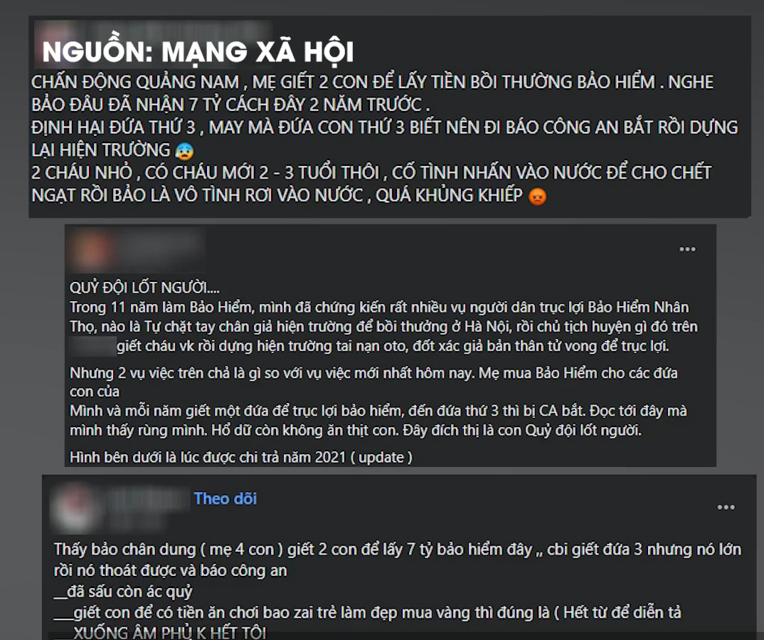 The case of the mother taking action with 2 children because of insurance money: suspected that the 3rd child denounced the mother, CA is difficult to identify - Photo 3