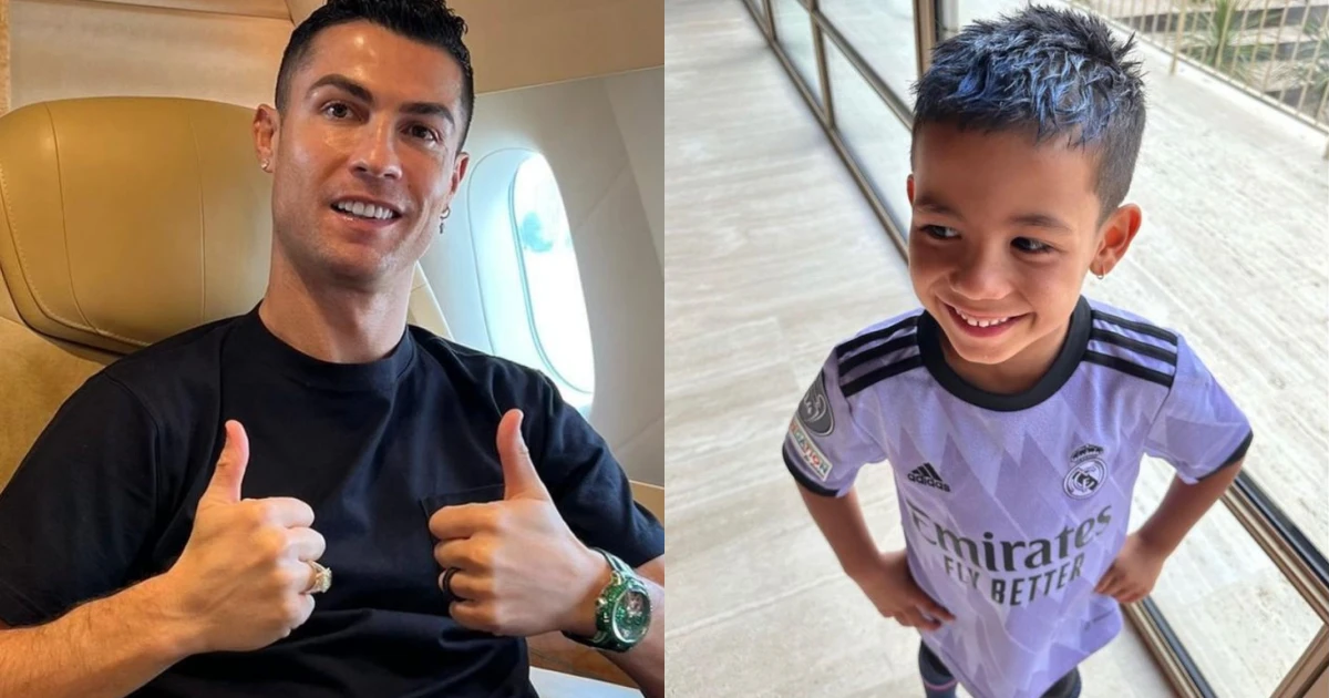 Ronaldo xịt keo khi con trai thứ hai nói 1 từ, quý tử đầu lòng lộ diện mạo sốc - Hình 8