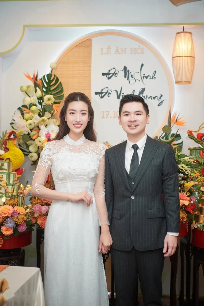 Chồng Đỗ Mỹ Linh dự đám cưới Nguyễn Văn Tùng, bị chụp lén, lộ diện mạo khó ngờ - Hình 3