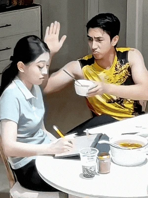 Phương Nga ăn cơm phải có chồng đút, thái độ còn cộc cằn, chồng thốt 3 chứ - Hình 2