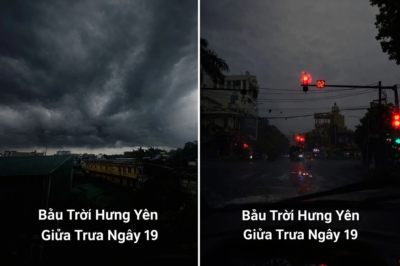 Bầu trời Hưng Yên đang sáng trưng bỗng tối sầm giữa trưa, CĐM mua đồ tích trữ? - Hình 2