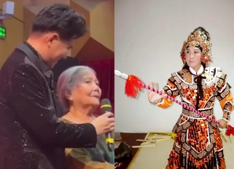 Peoples Artist Le Thien choked up missing Vu Linh, recreating the memories of the old Cai Luong stage - Photo 1